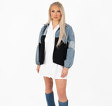 'Amora' - Denim Knit Jacket
