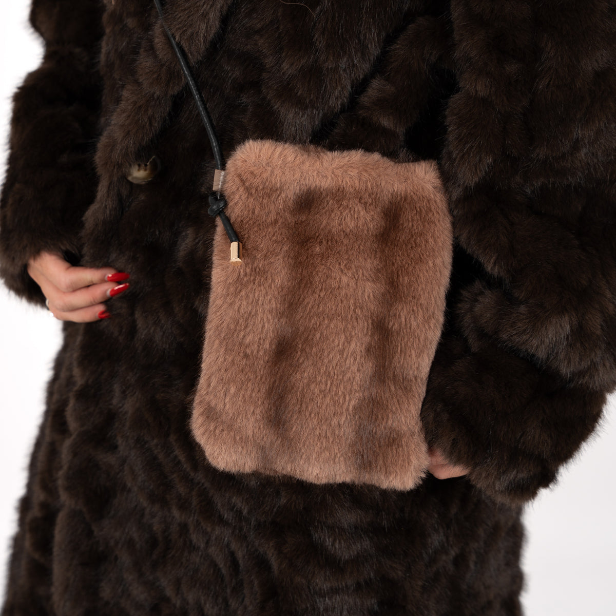 Faux Fur Crossbody Bag