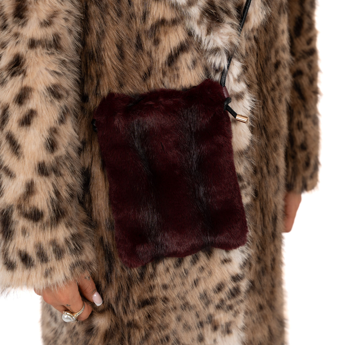 Faux Fur Crossbody Bag