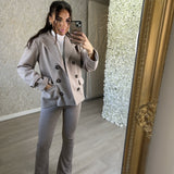 Tweed Style Boxy Blazer