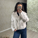 Suede Feel & Faux Fur Jacket