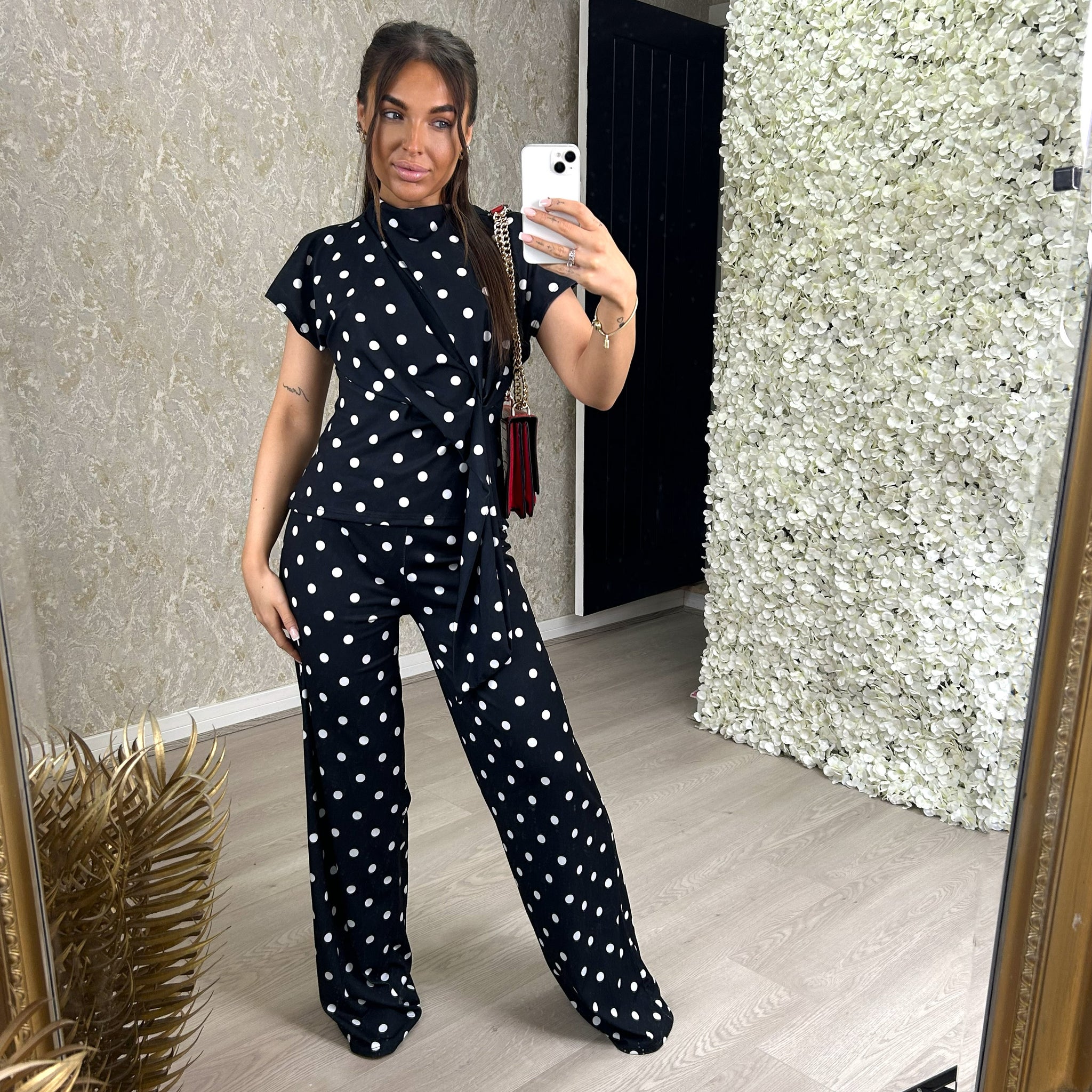 Polka Dot Stretchy Co-Ord Set