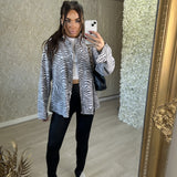 Zebra Corduroy Shirt
