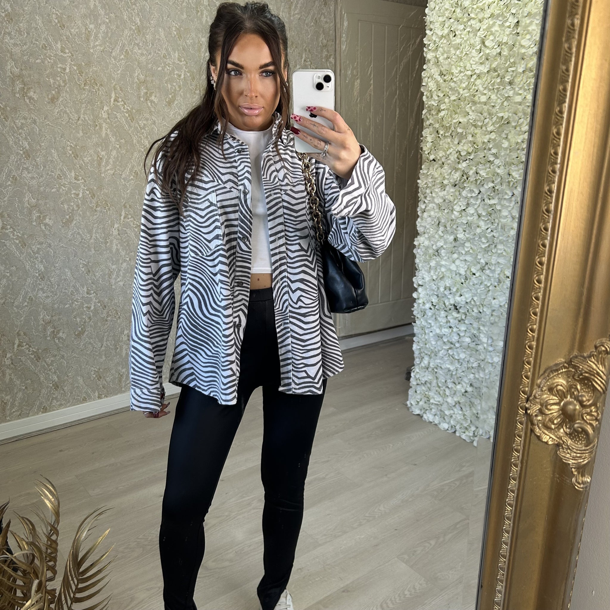 Zebra Corduroy Shirt