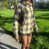 'Blair' - Tie-Back Check Shirt