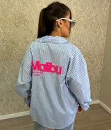 Neon Malibu Stripe Shirt