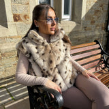 'Briony' - Luxe Faux Fur Leopard Gilet