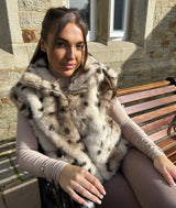 'Briony' - Luxe Faux Fur Leopard Gilet
