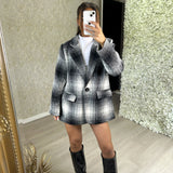 'Alice' - Chequered Blazer