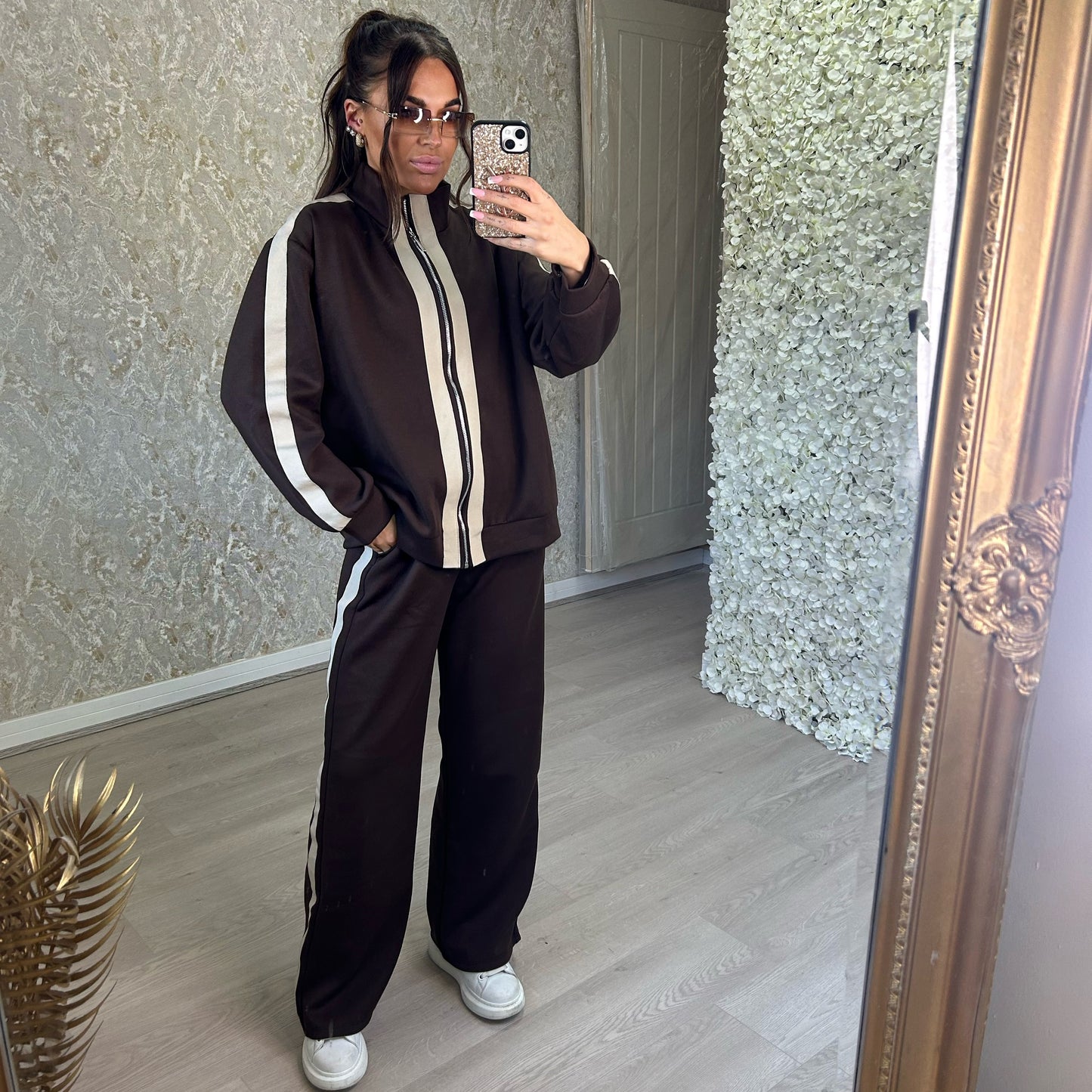 Straight Leg Jogger Zip Up Tracksuit