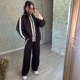 Straight Leg Jogger Zip Up Tracksuit