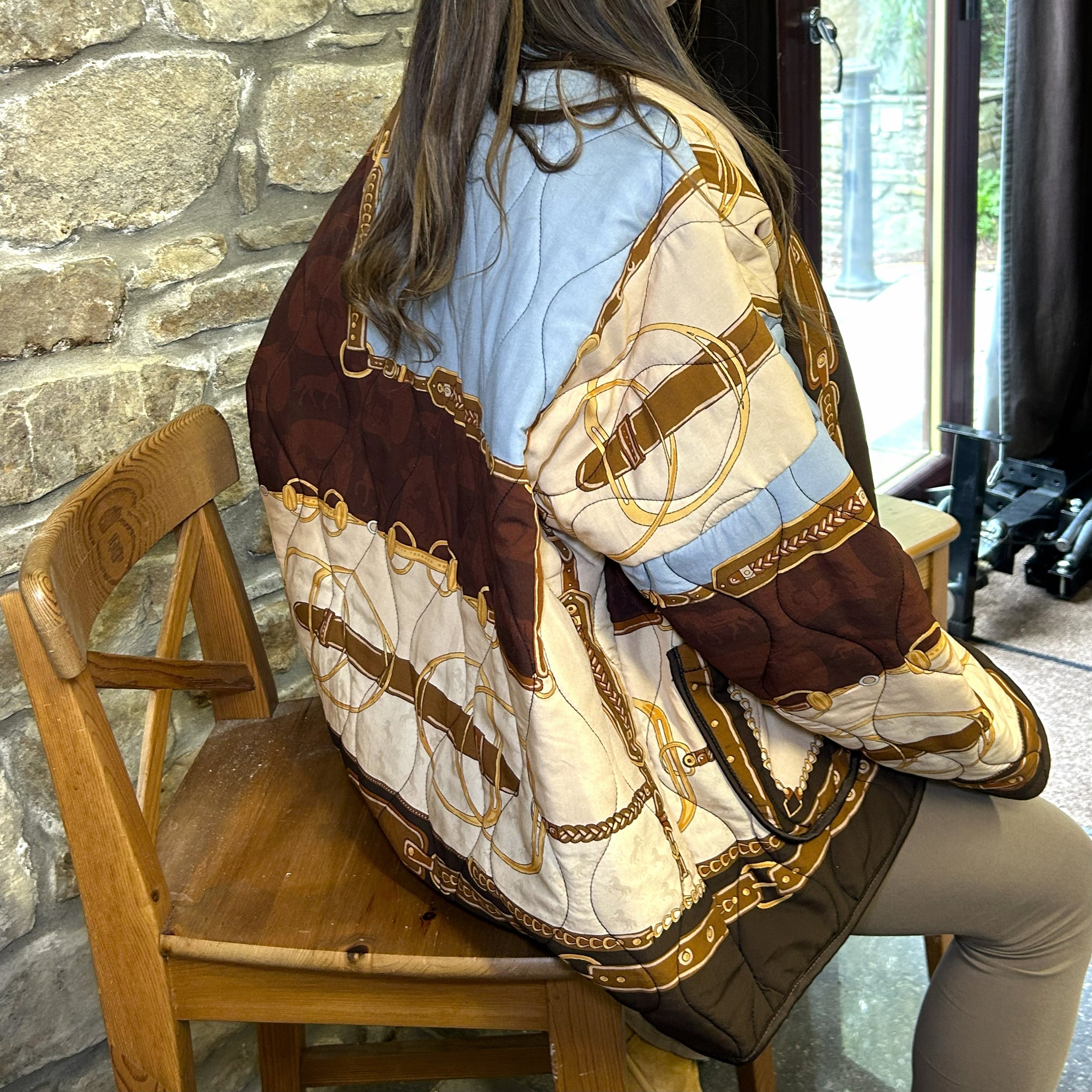 'Celine' - Luxe Chain Print Jacket