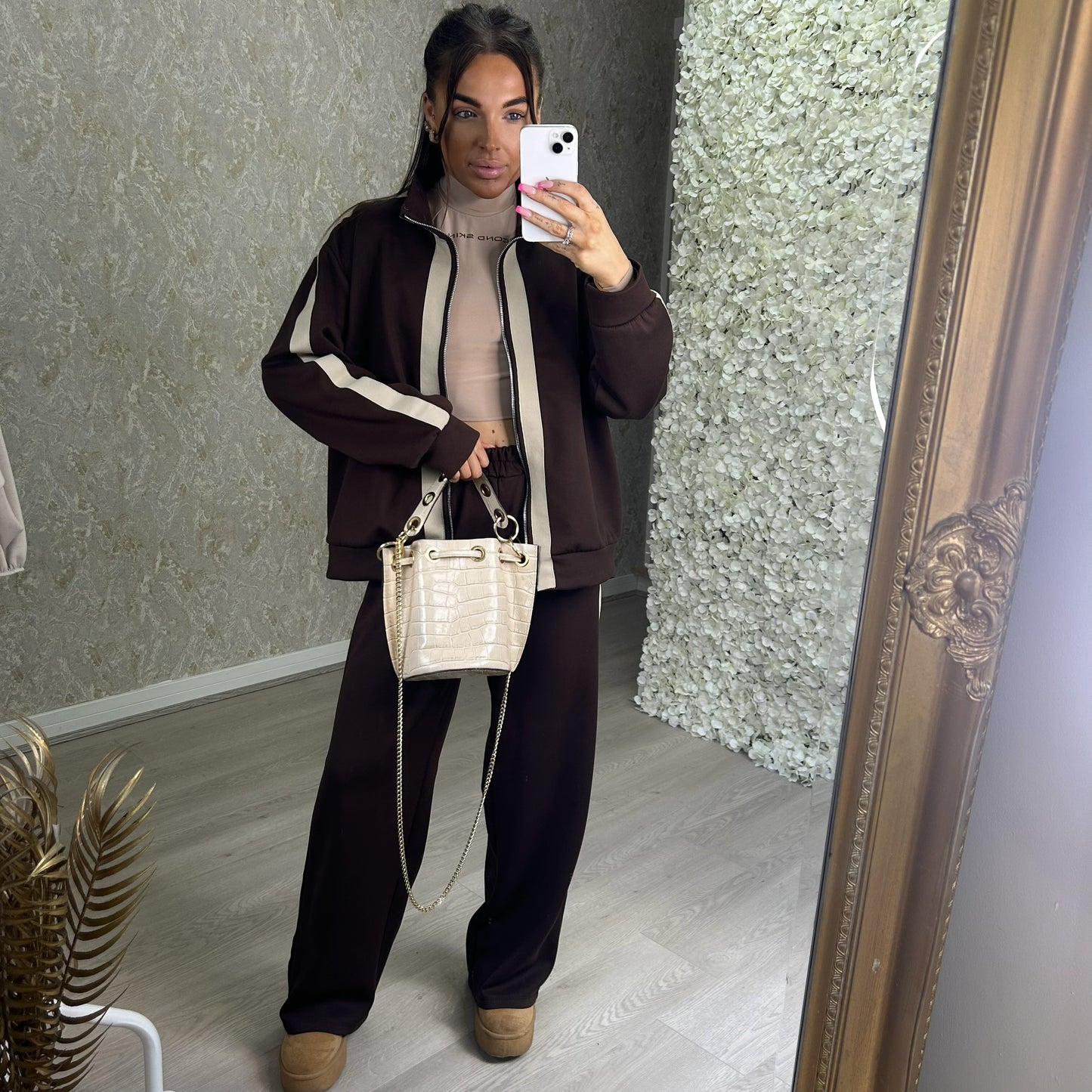 Straight Leg Jogger Zip Up Tracksuit