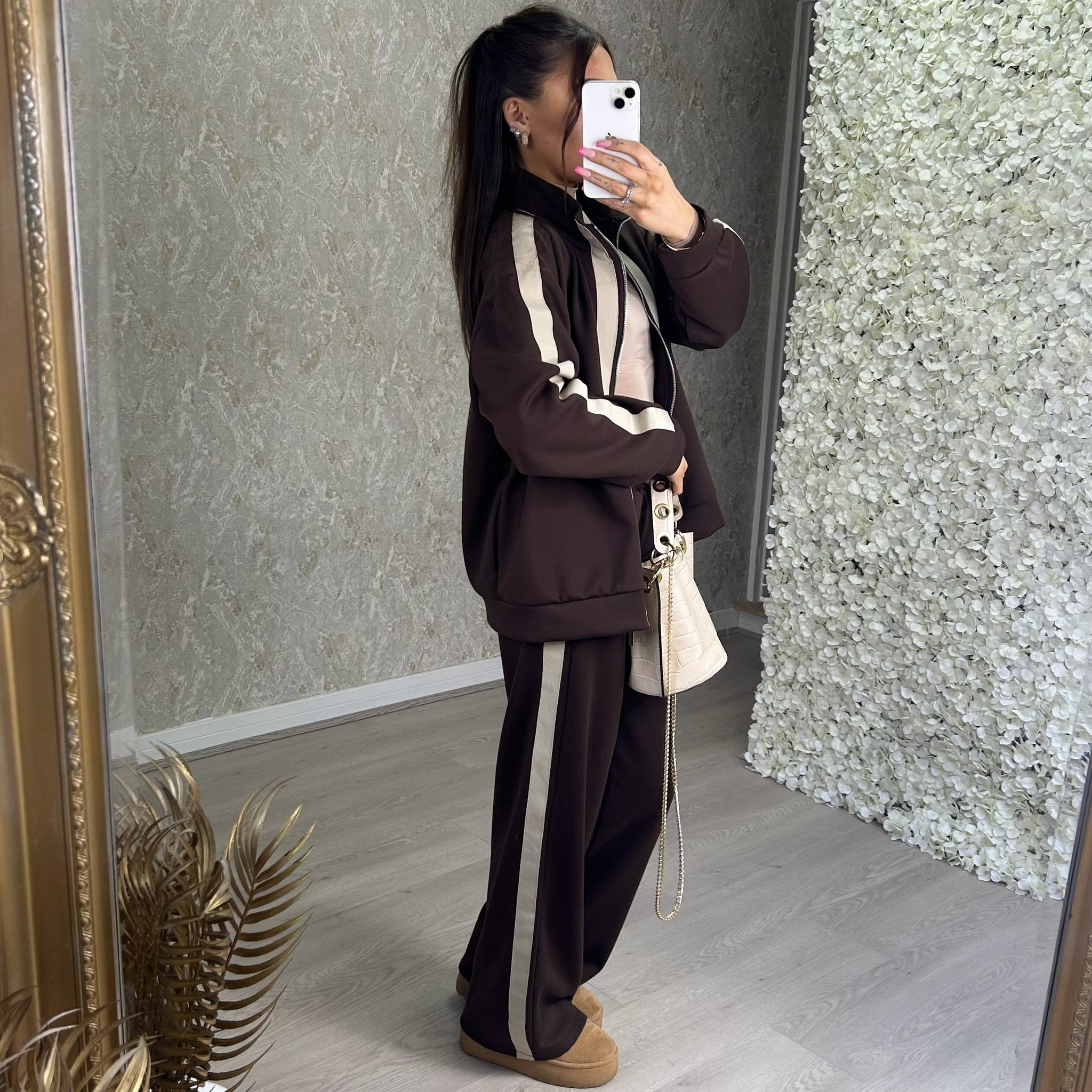 Straight Leg Jogger Zip Up Tracksuit