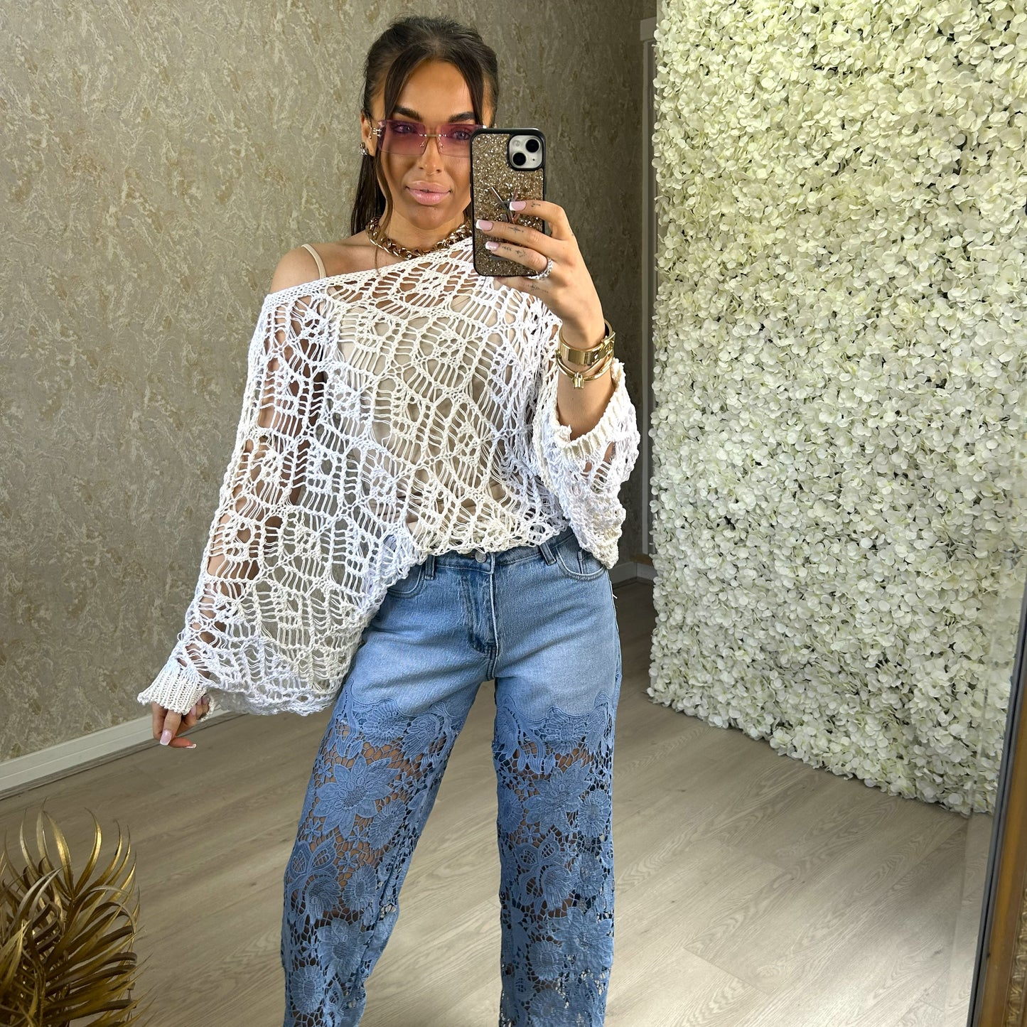 Crochet Two-Tone Top