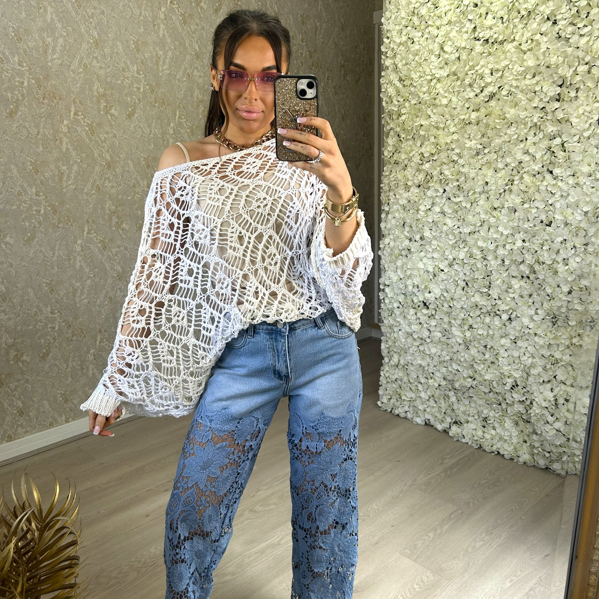 Crochet Two-Tone Top