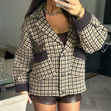 'Alessia' - Luxe Dog Tooth Jacket