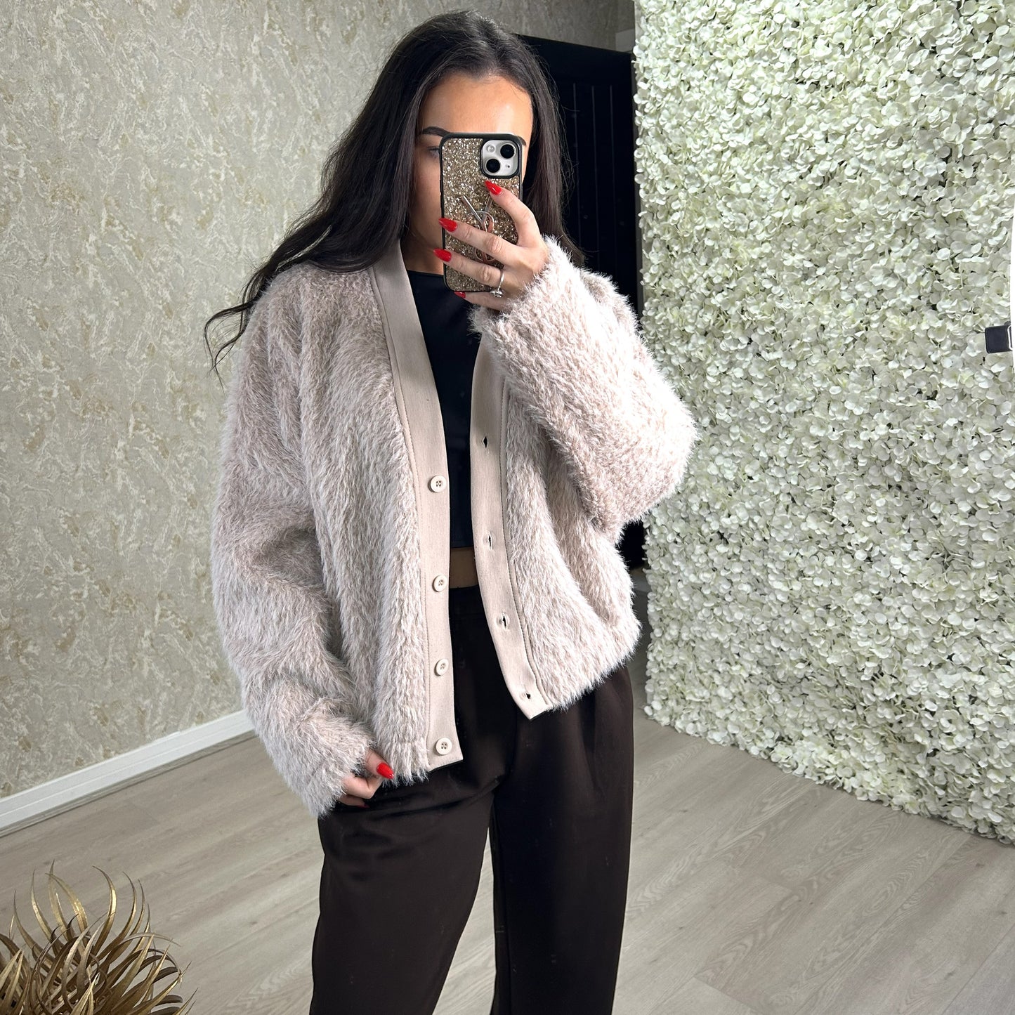 Faux Fur Cardigan/Jacket