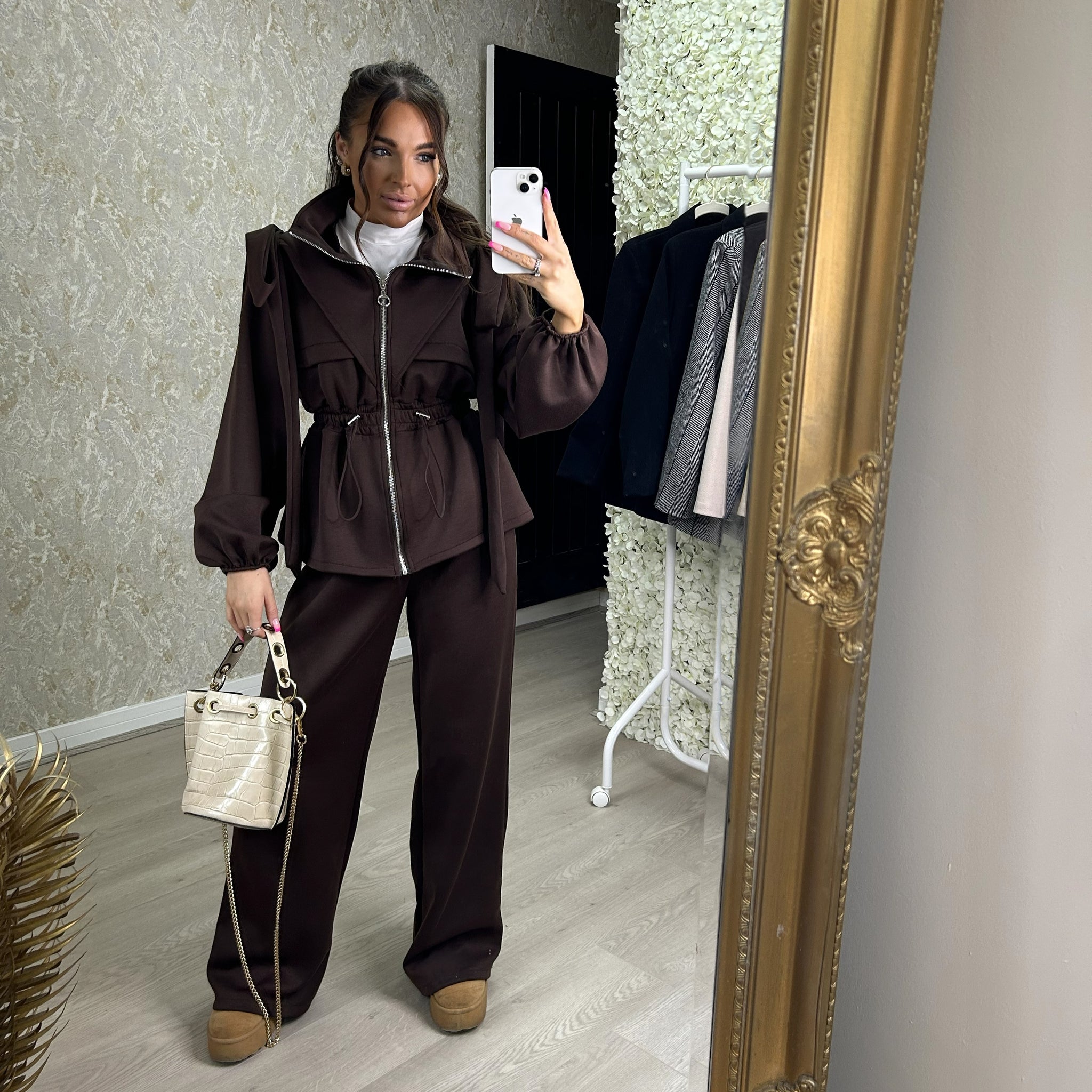 Cinched Waist Tracksuit
