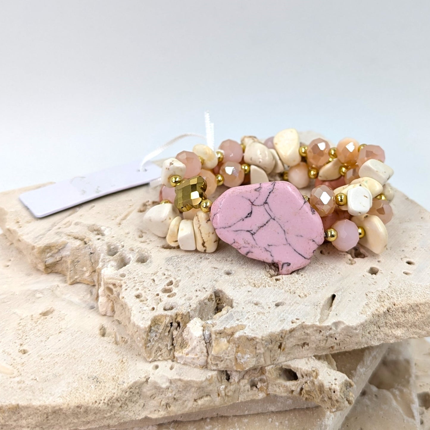 Marble Effect Luxury beaded bracelet