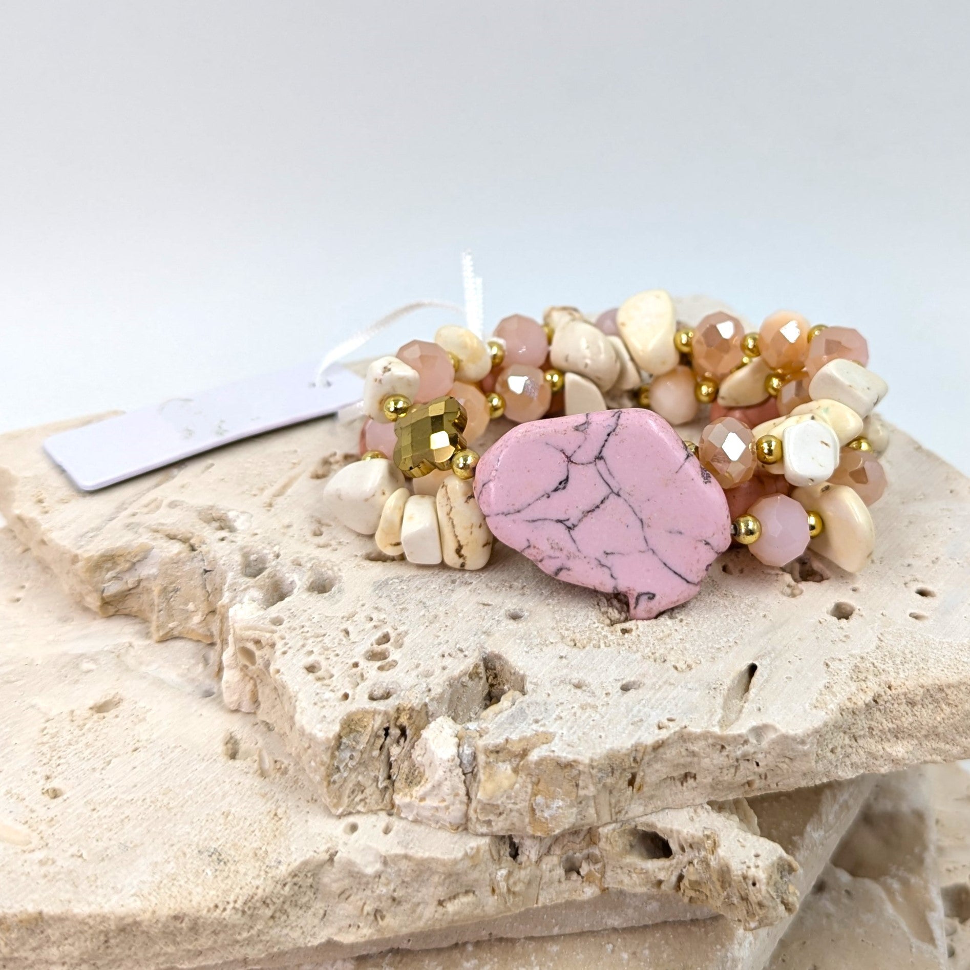 Marble Effect Luxury beaded bracelet