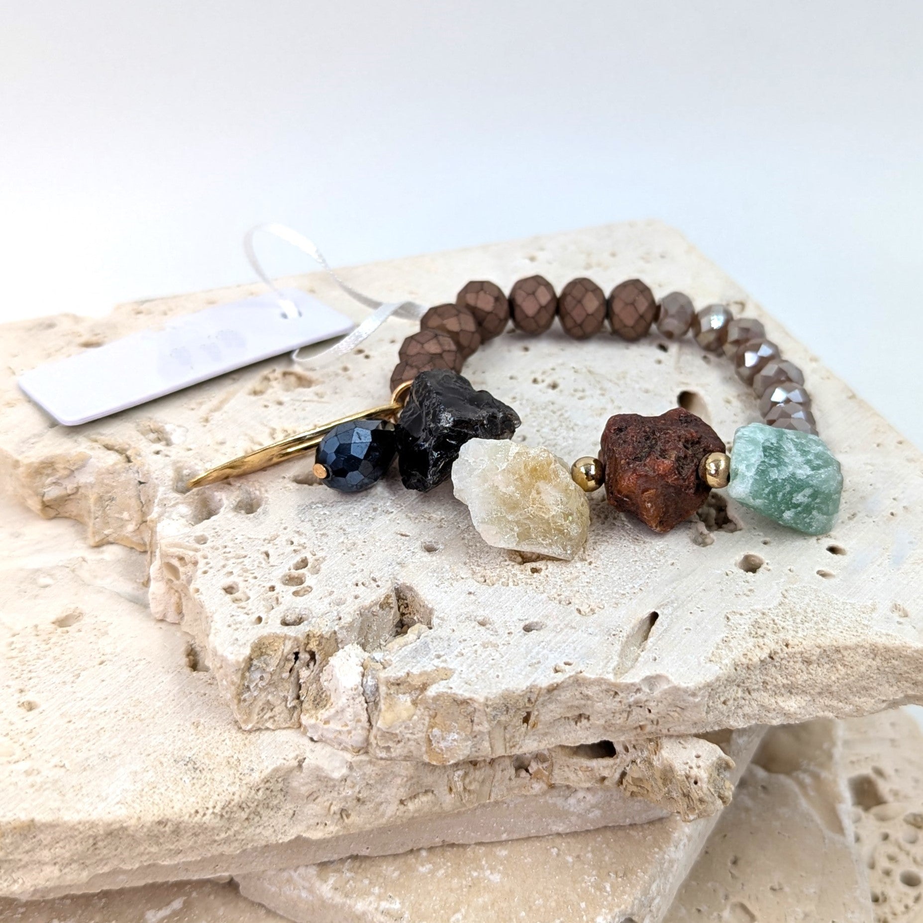 Triple Stone Luxury beaded bracelet