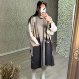 High Quality 3 Colour Tone Long Length Cardigan