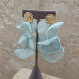 Light Weight Sheer Fabric Dangle Earrings