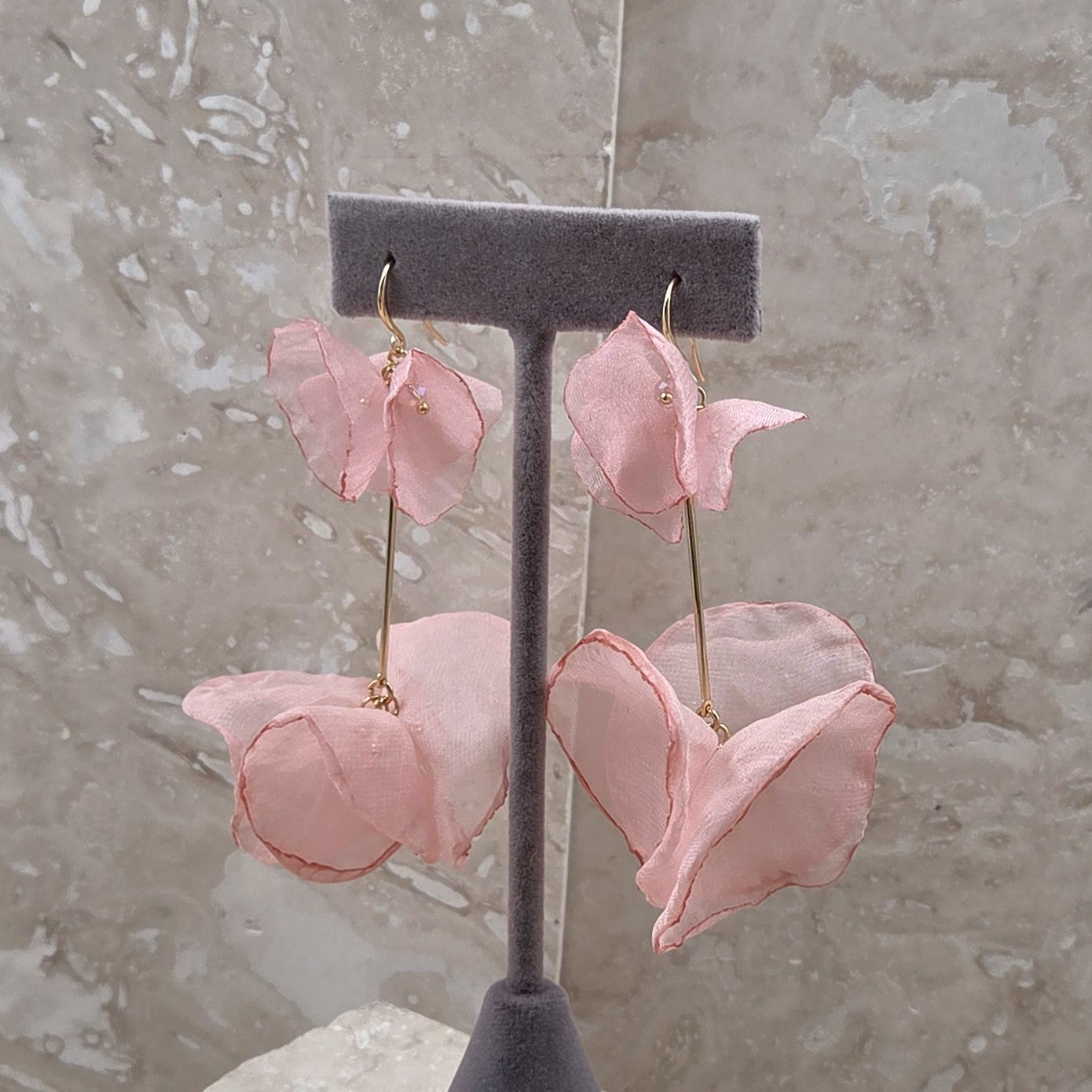 Sheer Flower Earrings