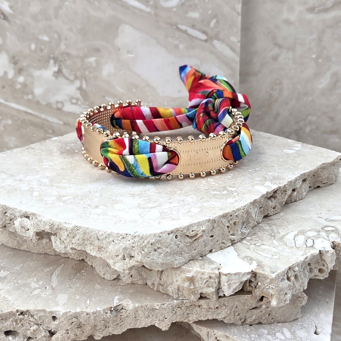 Smaller Multi Silky Tie Bracelet