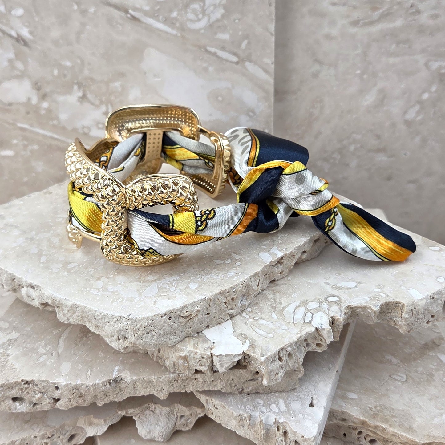Chain Nautical Silk Tie Bracelet
