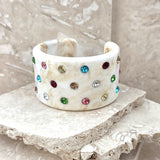 Resin Cuff With Multi Crystals