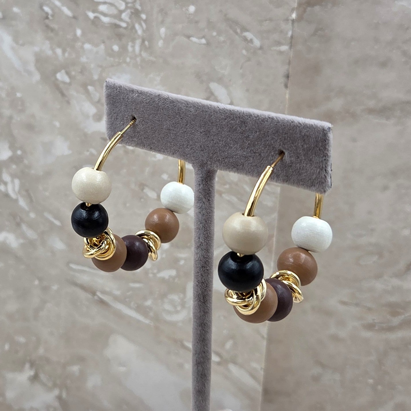 Beaded Hoop Earrings