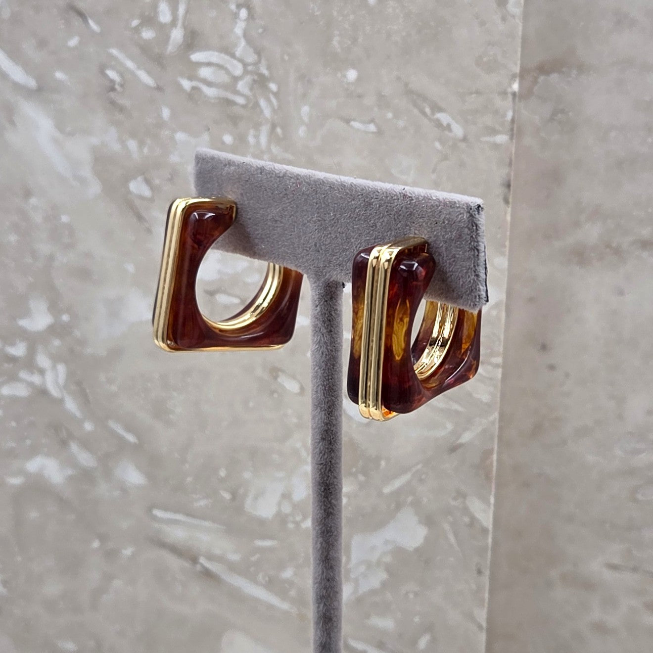 Tortoiseshell Drop Earrings