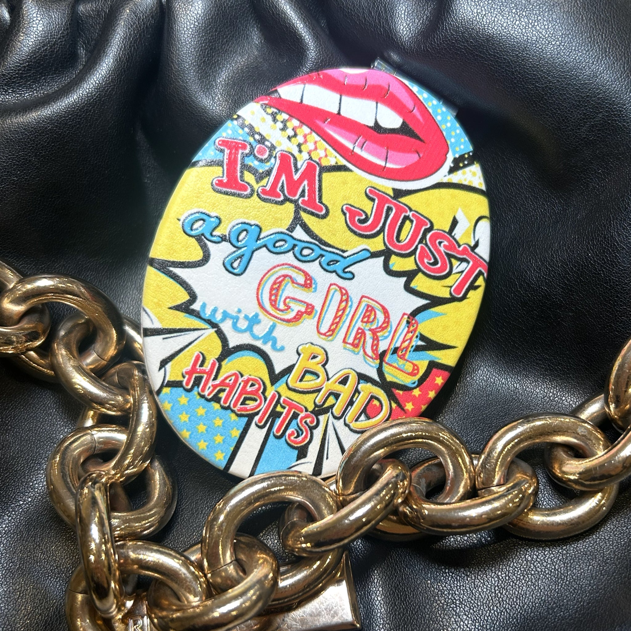 'Good Girl Bad Habits' Compact Mirror