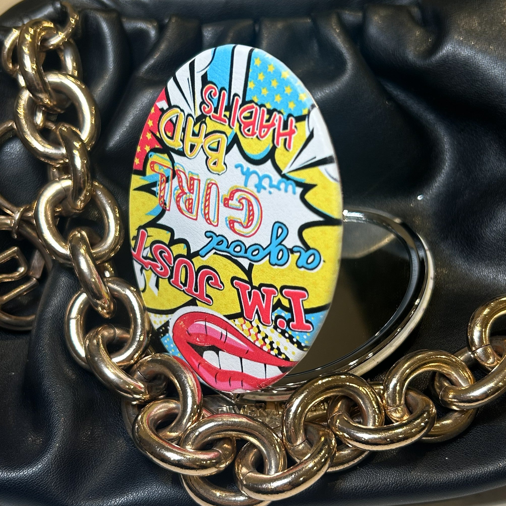 'Good Girl Bad Habits' Compact Mirror
