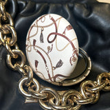Beige Chain Compact Mirror