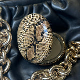 Snake Print Compact Mirror