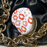 Red Lipstick Kisses Compact Mirror