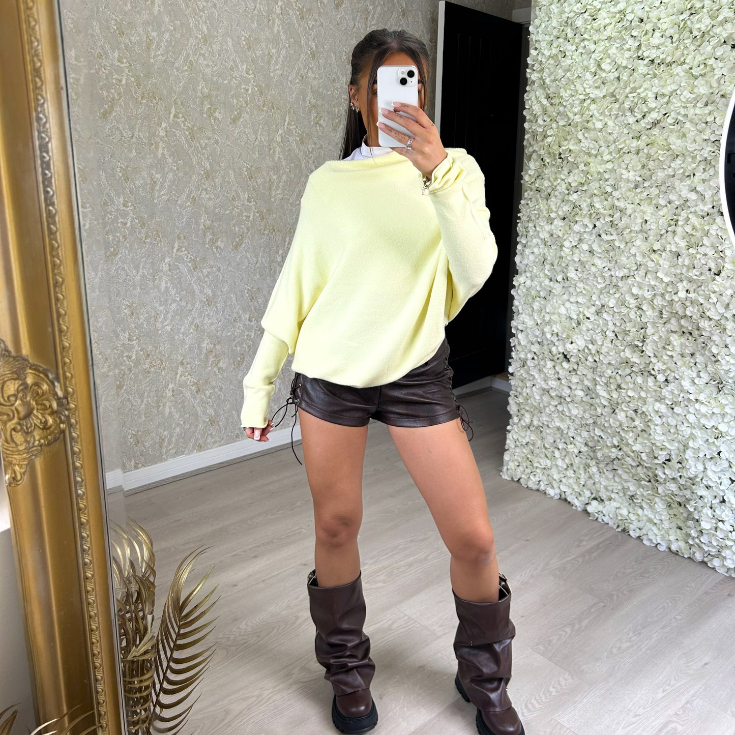'Alana' - Slouchy Asymmetric Jumper