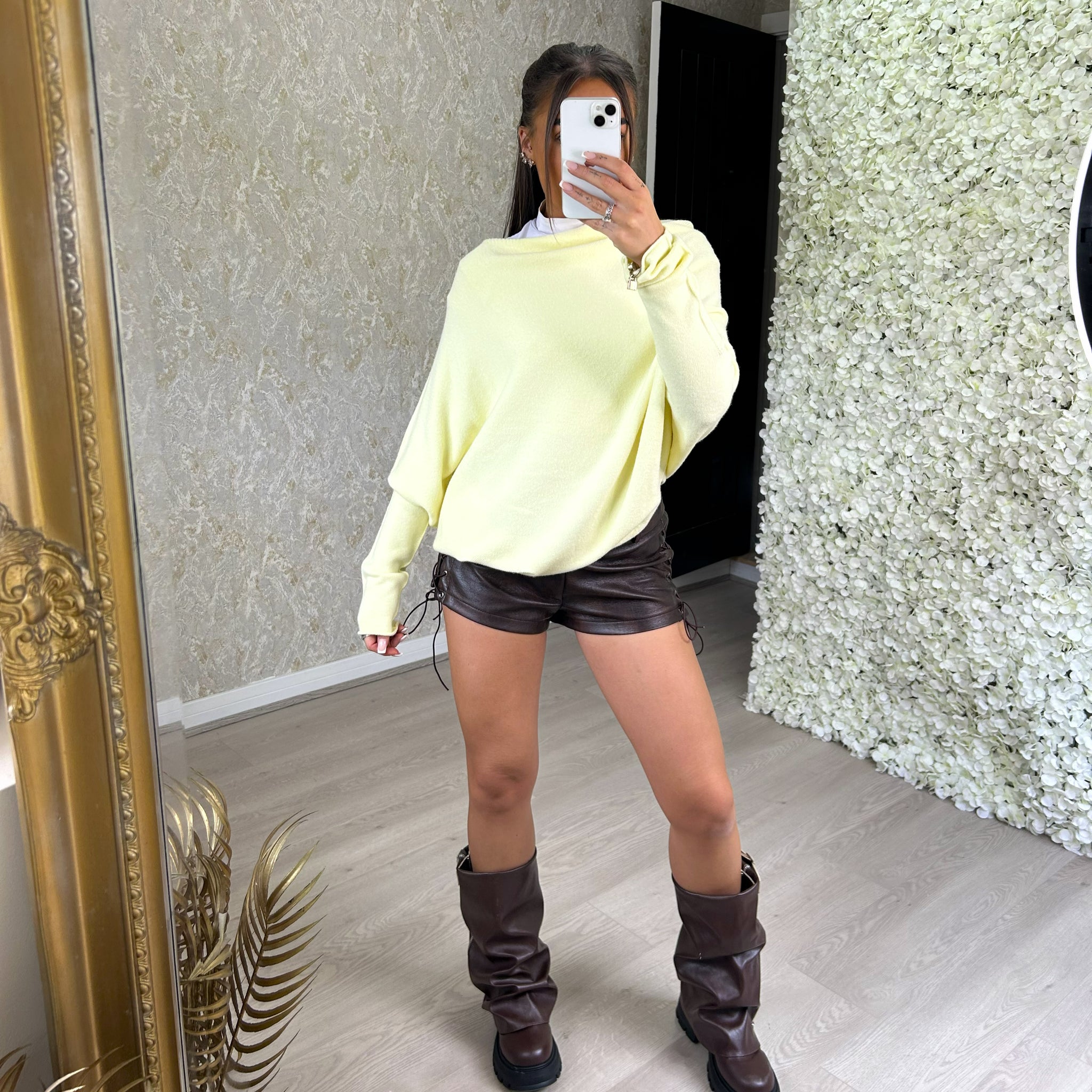 'Alana' - Slouchy Asymmetric Jumper