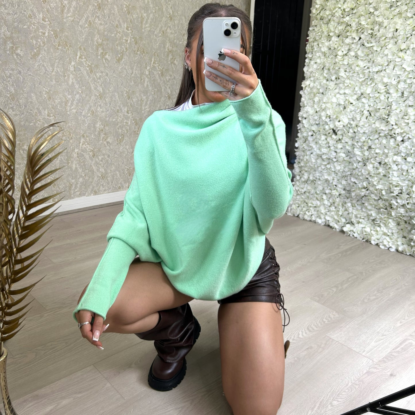 'Alana' - Slouchy Asymmetric Jumper