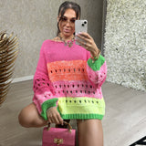 Neon Stripe Knitted Jumper