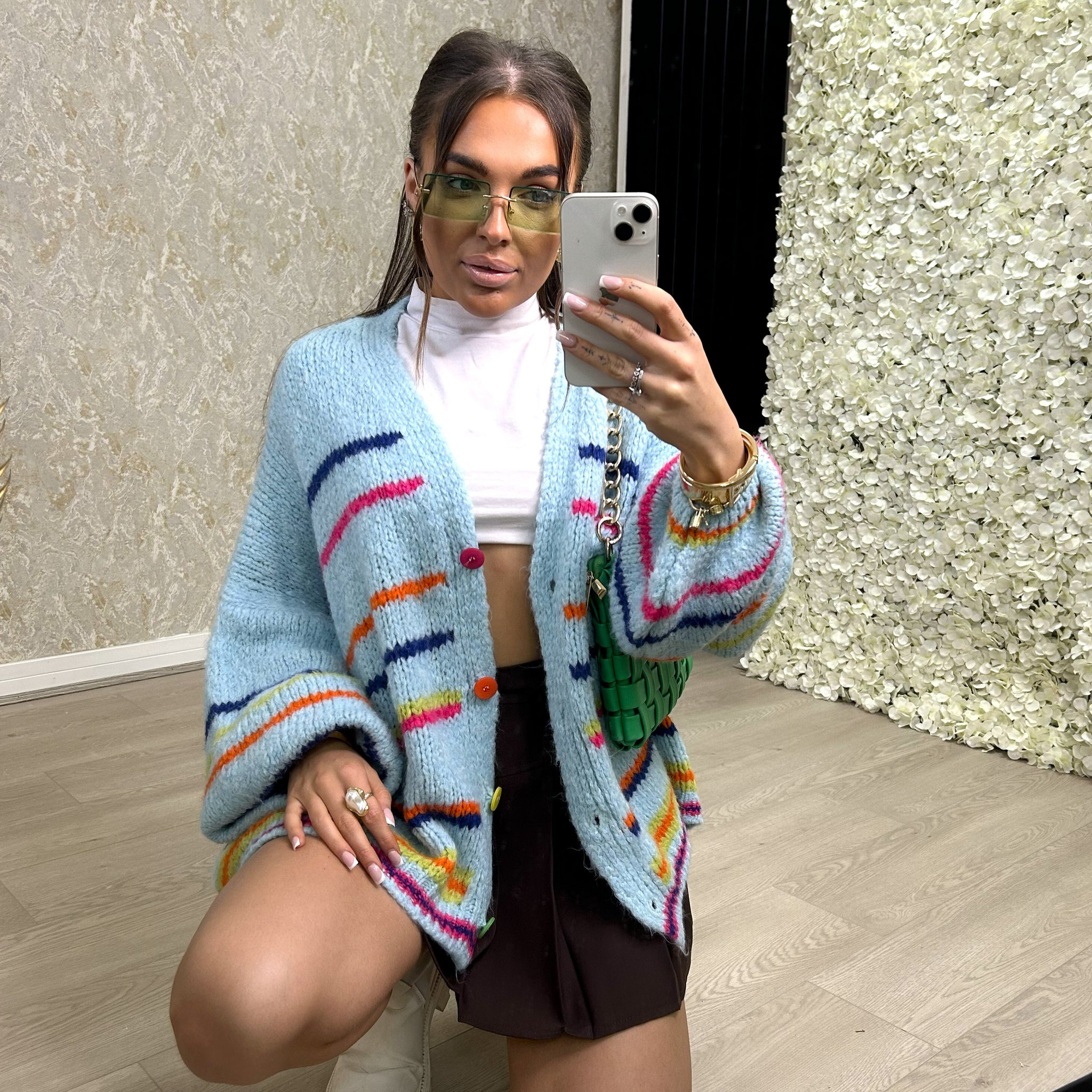 Oversized Chunky Stripe Cardigan