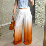 Silk Blend Ombre Trousers