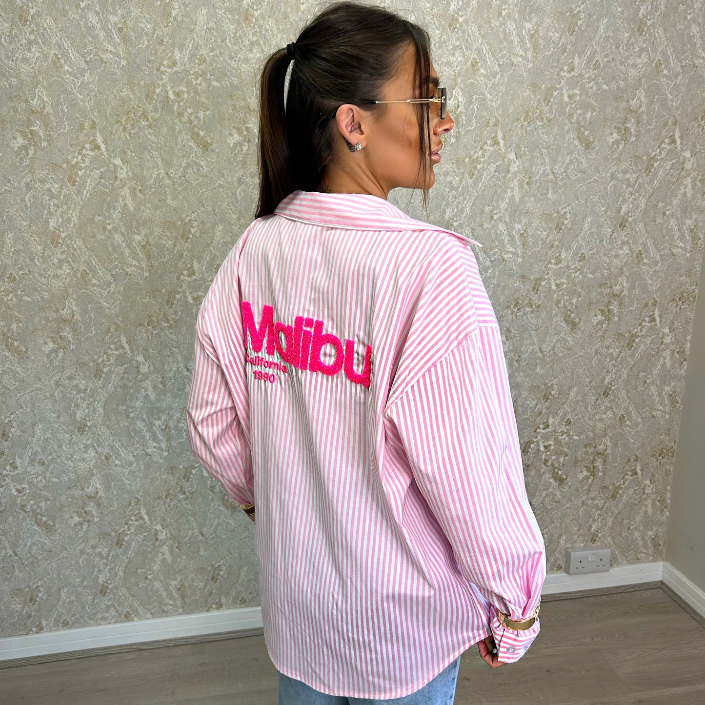 Neon Malibu Stripe Shirt