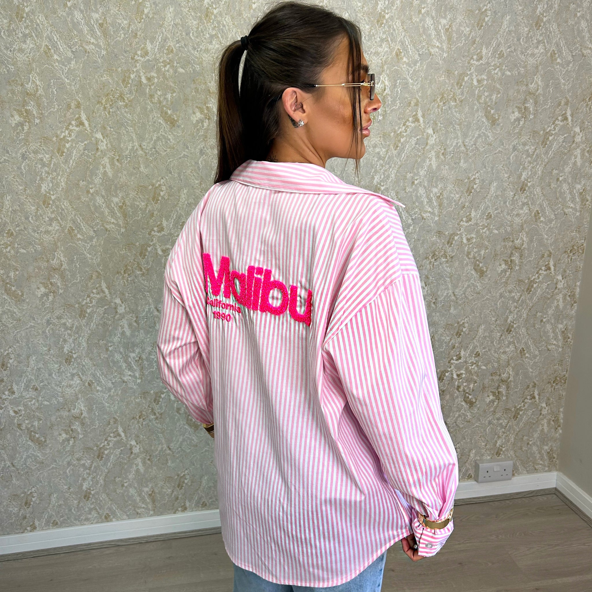 Neon Malibu Stripe Shirt