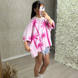 Luxe Palm Tree Knitted Jumper