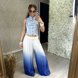 Silk Blend Ombre Trousers