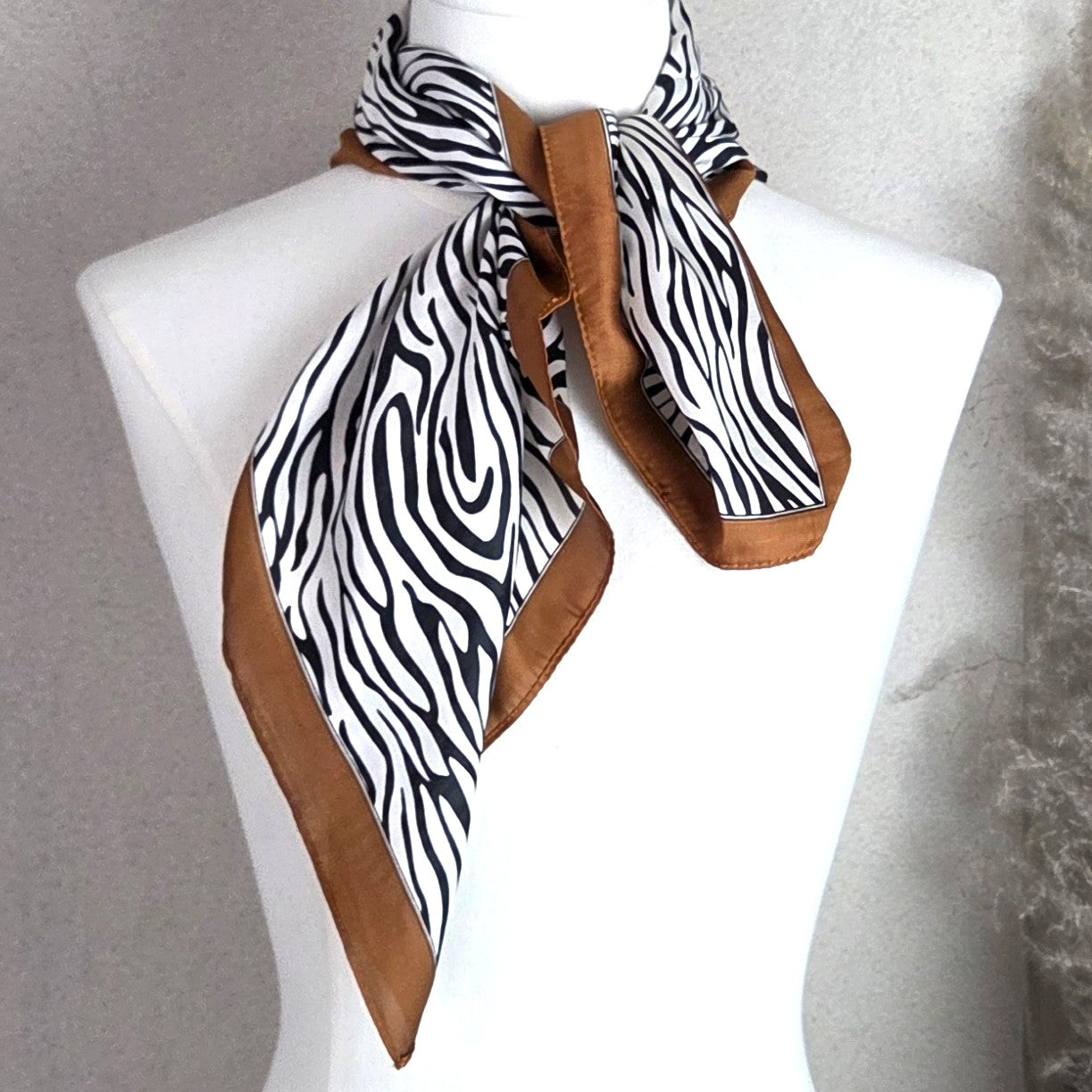 Zebra Silky Neck Scarf